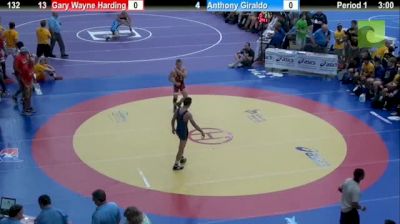 132lbs Match Gary Wayne Harding (OK) vs. Anthony Giraldo (NJ)