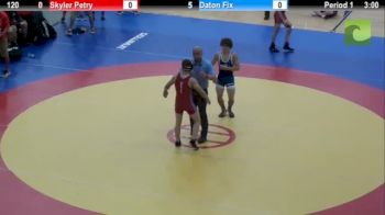 120lbs Finals Skyler Petry (MN) vs. Daton Fix (OK)