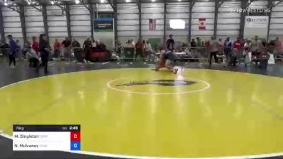 79 kg Round Of 16 - Matthew Singleton, Compound Wrestling vs Noah Mulvaney, Askren Wrestling Academy