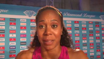 Sanya Richards-Ross after winning the 400 in Paris