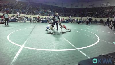 55 lbs Consi Of 8 #2 - Westin Wadsworth, Morris Wrestling Association vs Tate Parker, Pryor Tigers