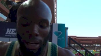 LaShawn Merritt after winning the Monaco 400