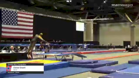 Eloise Gnant - Double Mini Trampoline, ESCX - 2021 USA Gymnastics Championships