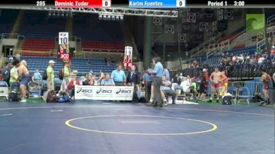 285lbs Quarter-finals Dominic Tudor (IL) vs. Karim Fuentes (IL)