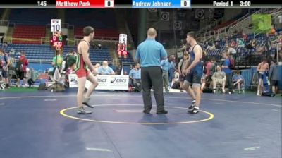 145lbs Semi-finals Matthew Park (ID) vs. Andrew Johnson (KS)