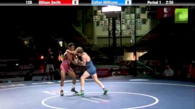 120lbs Finals Wilson Smith (NC) vs. Coltan Williams (TX)