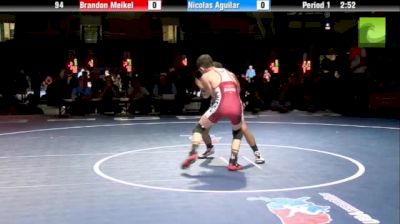 94lbs Finals Brandon Meikel (UT) vs. Nicolas Aguilar (CA)