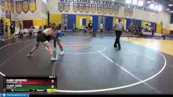 126 lbs Round 1 (8 Team) - Gabe Herrero, Cypress Bay vs Clint Legg, A`Dale