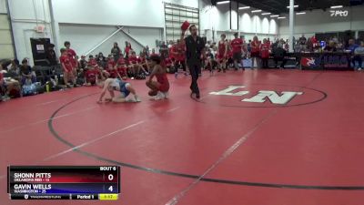 136 lbs Semis & 1st Wrestleback (8 Team) - Shonn Pitts, Oklahoma Red vs Gavin Wells, Washington