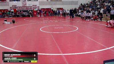 189 lbs Quarterfinal - Brody Koberoski, Mankato West vs Aaron Jones, Kerkhoven-Murdock-Sunburg