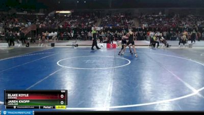 106 lbs Cons. Round 6 - Blake Koyle, Gooding vs Jaren Knopp, Lakeland