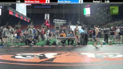 145lbs Round 4 Brady Berge (MN) vs. Matthew Park (Idaho)