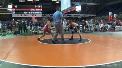 132lbs Round 4 Eric Hong (PA) vs. Austin O'Connor (IL)