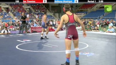 106lbs Semi-finals Anthony Madrigal (IL) vs. Ian Timmins (NV)