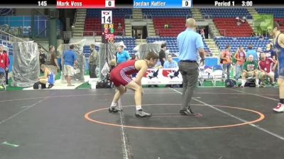 145lbs Quarter-finals Mark Voss (MN) vs. Jordan Kutler (NJ)