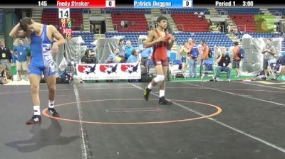 145lbs Quarter-finals Fredy Stroker (IA) vs. Patrick Duggan (PA)