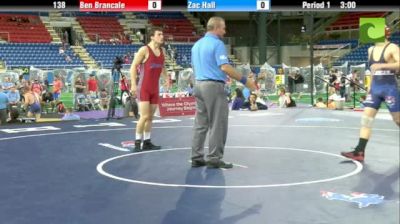 138lbs Quarter-finals Ben Brancale (MO) vs. Zac Hall (MI)