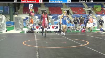 195lbs Quarter-finals David Showunmi (PA) vs. Kevin Mulligan (Nj)