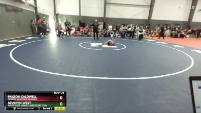 53 lbs Quarterfinal - Severyn West, White River Hornets Wrestling Club vs Paxson Caldwell, Pioneer Grappling Academy