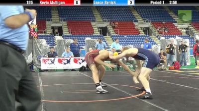 195lbs Semi-finals Lance Benick (MN) vs. Kevin Mulligan (NJ)