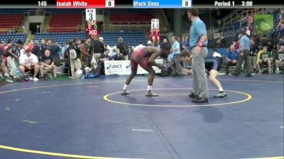 145lbs Semi-finals Isaiah White (IL) vs. Mark Voss (MN)