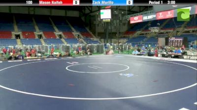 100lbs Semi-finals Mason Naifeh (OK) vs. Zac Murillo (CT)