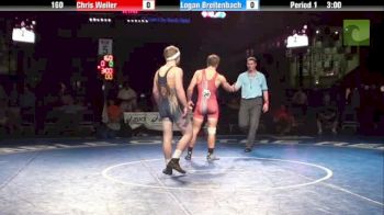 160lbs 5th Place Match Chris Weiler (PA) vs. Logan Breitenbach (MD)