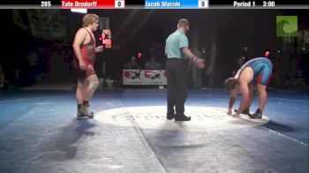 285lbs 3rd Place Match Tate Orndorff (WA) vs. Jacob Marnin (IA)