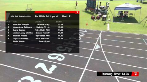 Youth Girls' 100m, Prelims 12 - Age 14