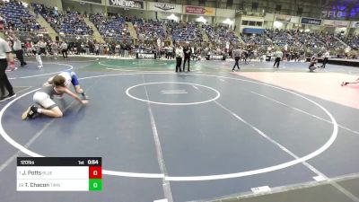 120 lbs Round Of 32 - James Potts, Bluejays vs Tristan Chacon, Timnath Cubs