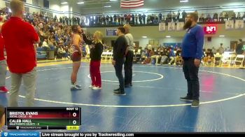 190 lbs Placement Matches (8 Team) - Bristol Evans, Social Circle vs Caleb Hall, Oglethorpe County