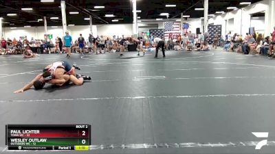 160 lbs Round 1 (4 Team) - Paul Lichter, Town WC vs Wesley Outlaw, Outsiders WC