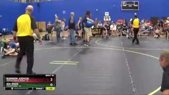 96 lbs Round 4 (6 Team) - Kannon Judycki, Untouchables White vs KIA ENOS, Poundtown