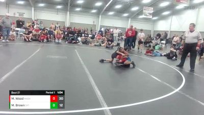 80 lbs Round 5 (10 Team) - Micah Brown, Diamond Fish vs Mason Wood, Machine Shed