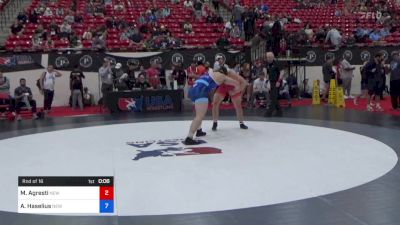 92 kg Rnd Of 16 - Max Agresti, New England Regional Training Center vs Adam Haselius, New York City RTC