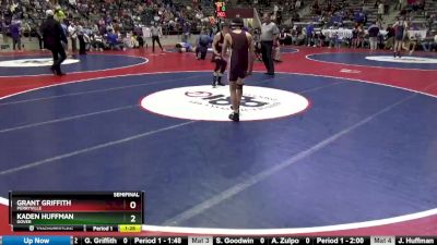 4A 106 lbs Semifinal - Kaden Huffman, Dover vs Grant Griffith, Perryville