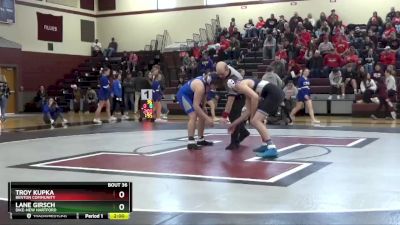 195 lbs Quarterfinal - Troy Kupka, Benton Community vs Lane Girsch, Dike-New Hartford