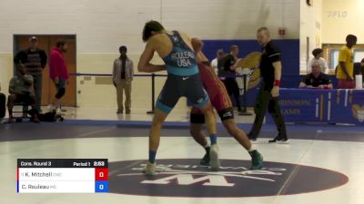 87 lbs Cons. Round 3 - Khalil Mitchell, Cougar Wrestling Club vs Christian Rouleau, Minnesota Storm