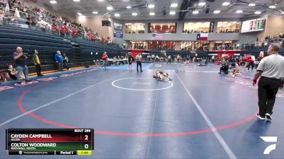 113 lbs Semifinal - Colton Woodward, Rockwall Heath vs Cayden Campbell, Allen