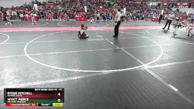 75 lbs Cons. Round 4 - Wyatt Pierce, Melrose-Mindoro vs Ryder Mitchell, De Pere Youth