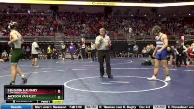 3A-170 lbs Cons. Round 2 - Benjamin Haughey, Clear Creek-Amana vs Jackson Van Kley, Pella