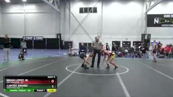 96 lbs Round 3 (8 Team) - Brian Lopez Jr., Mat Assassins vs Carter Kinard, Warhawks Red