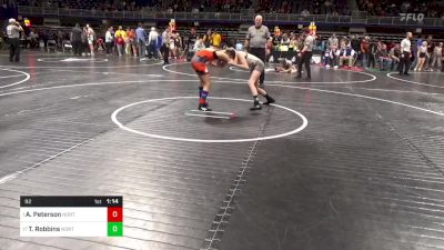 92 lbs Round Of 16 - Amelia Peterson, North Pocono vs Tori Robbins, Northern Tioga