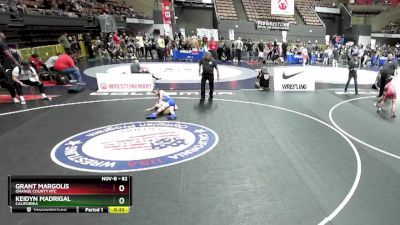 82 lbs Quarterfinal - Keidyn Madrigal, California vs Grant Margolis, Orange County RTC