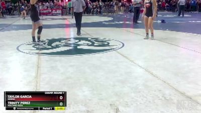 Girls 126 lbs Champ. Round 1 - Trinity Perez, Volcano Vista vs Taylor Garcia, Sandia