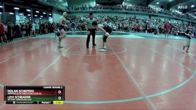 130 lbs Champ. Round 2 - Levi Schrader, Victory Wrestling-AAA vs Nolan Schepers, Eierman Elite Wrestling Club-AA