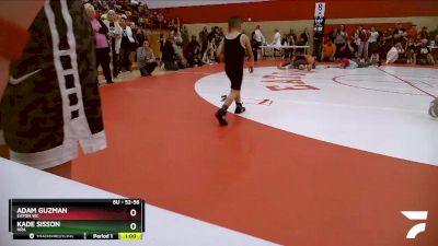 52-56 lbs Round 5 - Adam Guzman, Eaton WC vs Kade Sisson, HRA