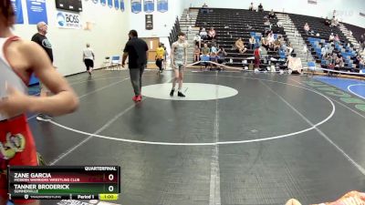 113 lbs Quarterfinal - Zane Garcia, Modern Warriors Wrestling Club vs Tanner Broderick, Summerville