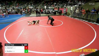 70 lbs Quarterfinal - Crue Hatchell, Southside Outlaws vs Cade Ruckle, GOLDRUSH Academy