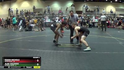 138 lbs Round 3 (6 Team) - Isaiah Nichols, Alpha Elite vs Alex Saldana, Mi Mafia White